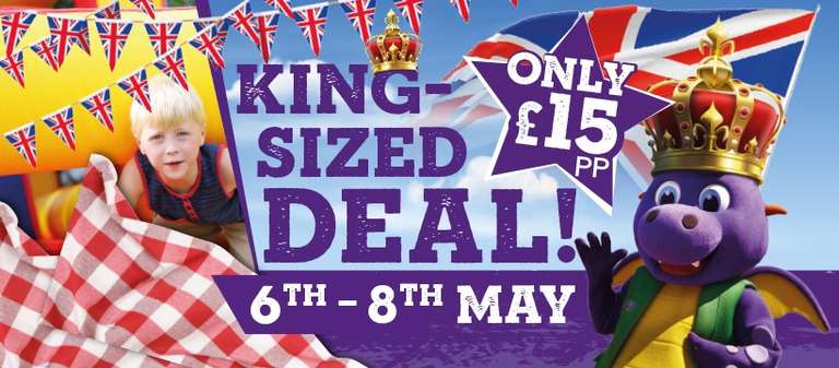 Lightwater Valley tickets £15pp 6-8th May Coronation Weekend @ Lightwater Valley