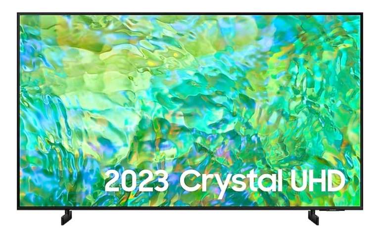Samsung 2023 75” CU8070 Crystal UHD 4K HDR Smart TV UE75CU8070UXXU + Free C430 C-Series Soundbar with Subwoofer with codes via APP