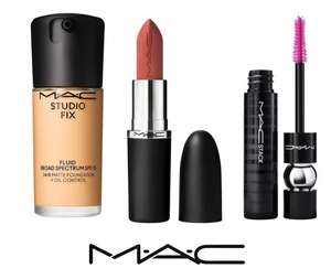 15% of Mac Cosmetics + £10 worth of points on £50 Spend + Free Delivery on £25 spend