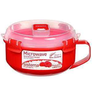 Sistema Heat and Eat 4 Rectangular Food Containers with Lids 1.25L + 2X  525ml | Locking Clips & Steam Release Vents | BPA-Free Microwave Set