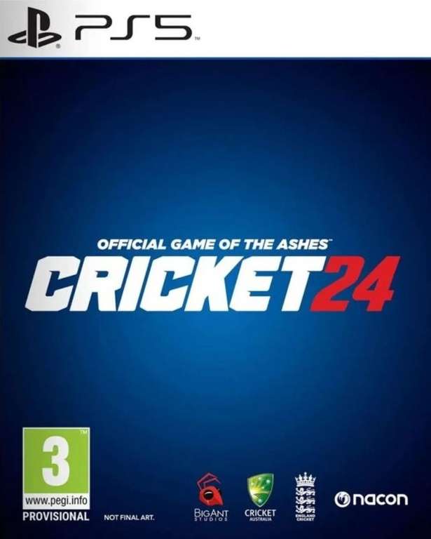 Cricket 24 PS5 / XBOX Series X / PS4 (release date 05.10 2023) / Switch (release date 30.11.2023) £44.95 Delivered @ The Game Collection