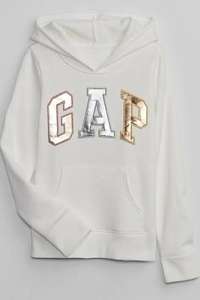 Girl's Gap Graphic Logo Hoodie (4-13yrs) 10% Cotton + free click & collect
