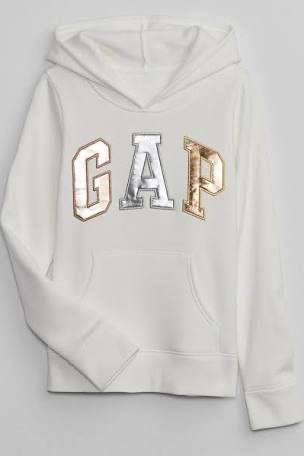 Girl's Gap Graphic Logo Hoodie (4-13 years) 100% Cotton + free click & collect