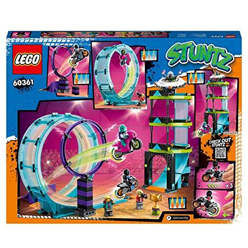LEGO 60361 City Stuntz Ultimate Stunt Riders Challenge, 3in1 Stunts for 1 or 2 Player Action, £57.99 at Amazon