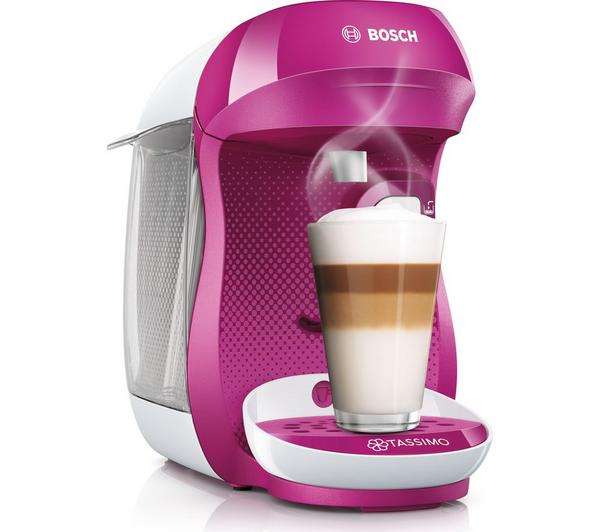 TASSIMO by Bosch Happy TAS1001GB Coffee Machine - Purple & White - £29.97 with click & collect @ Currys