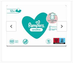 Pampers Sensitive Wipes 12 x 52 Wipes (Online Exclusive)