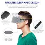 Mavogel Cotton Sleep Eye Mask for Men Women,Sleeping/Shift Work, Includes Travel Pouch (Grey/Black) Sold by Wisdom Hills