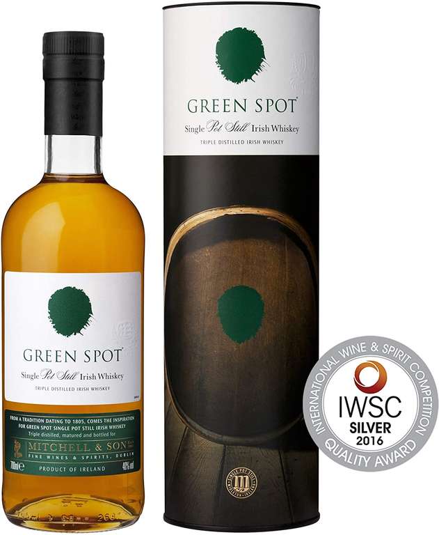 Green Spot Single Pot Still Irish Whisky with Gift Box 40% ABV 70cl £29.99 @ Amazon (Prime Exclusive)