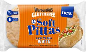 Warburtons Gluten Free White Soft Pittas Nectar price + £1 Cashback via Shopmium App