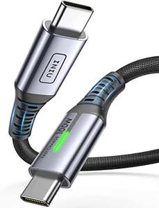 INIU USB C to USB C Cable 2m 100W PD 5A USB C Charger Cable QC 4.0 Nylon Braided - £3.99 @ Amazon