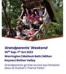 2 Grandparents get free entry 30th September to 1st October with 1 full paying adult - from £21