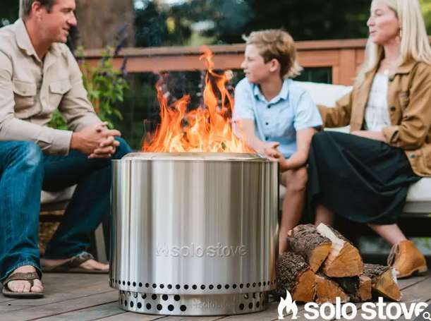 Solo Stove Bonfire 2.0 Wood Burning Stainless Steel Fire Pit