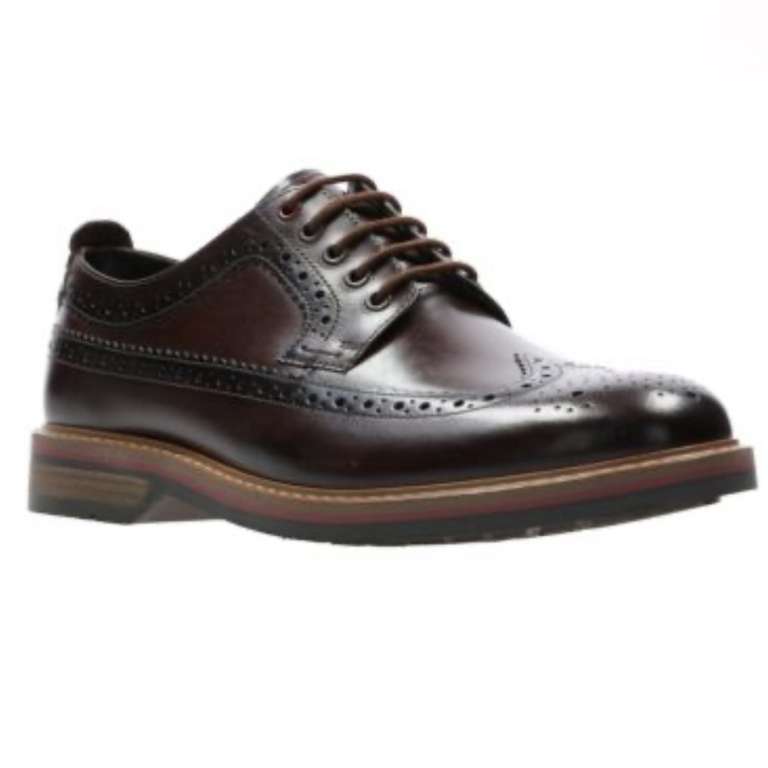 Clarks Men’s ‘Pitney’ Leather Shoes (Sizes 7-9) - £32.90 With Code + Free Delivery @ Clark’s Outlet