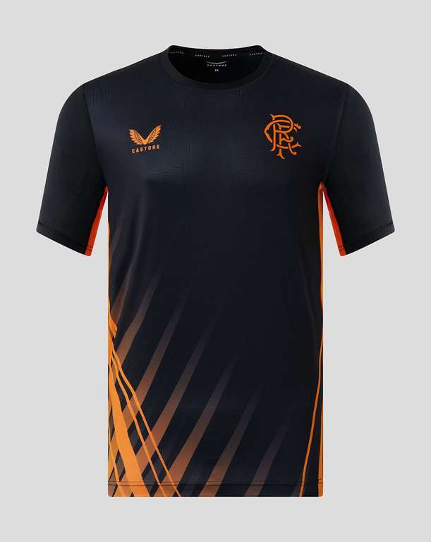 Men’s Rangers Matchday Short Sleeve T-Shirt - Black/Orange £9.60 delivered @ Rangers Megastore