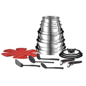 Ingenio Emotion 22-Piece Pan Set - Stainless Steel - £165 Delivered (With Code) @ Tefal