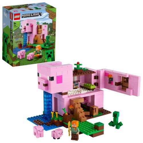 LEGO Minecraft The Pig House Animal Building Toy Set with Animal Figures 21170 £30.59 delivered with code @ official_lego_reseller / ebay