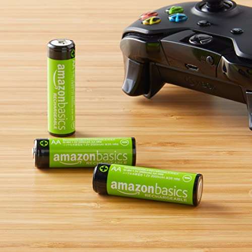 Amazon Basics AA Rechargeable Batteries 2000mAh (Double A), Pre-charged, 12-Pack £12.50 @ Amazon