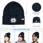 Blukar Lighted Beanie Cap Rechargeable, Beanie Hat with Torch Light Build in £3.99 - Sold by ACCER TRADING / fulfilled By Amazon