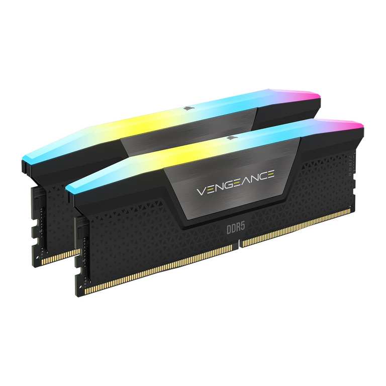CORSAIR Vengeance RGB Black 32GB 7200MHz DDR5 Memory Kit