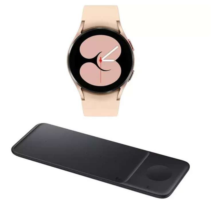 Samsung Galaxy Watch 4 Bluetooth 40mm (Black & Rose Gold) £149 + FREE Qi Wireless Charger worth £99.99 @ Currys