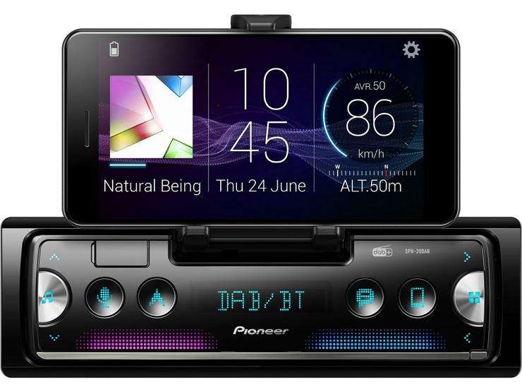 Pioneer SPH-20DAB Smartphone Receiver DAB Car Stereo - delivered with code