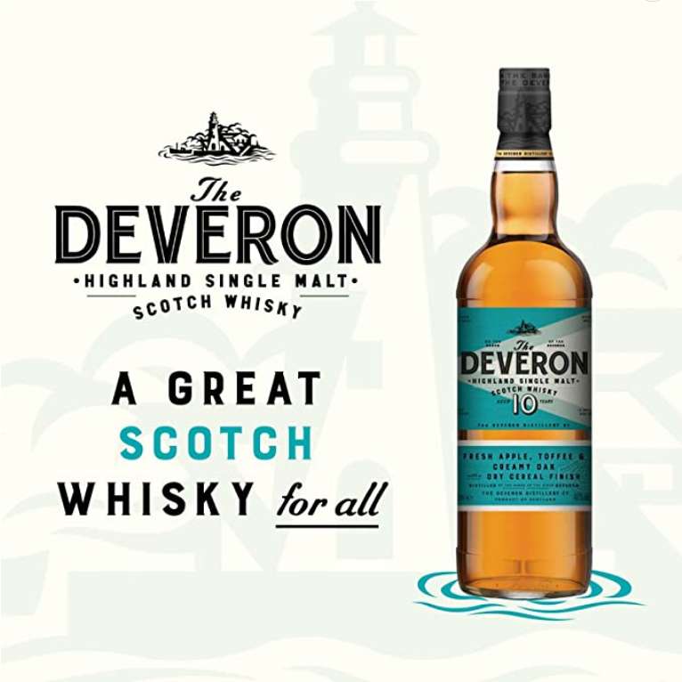 The Deveron Aged 10 Years Highland Single Malt Scotch Whisky 70cl £25 @ Waitrose