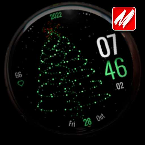New Year Christmas Watch face free @ Google Play