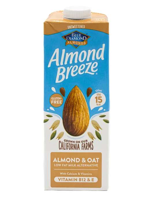 Almond Breeze Almond & Oat Milk (1L) 39p @ Heron (Grimsby)