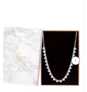 Lipsy Silver Crystal Heart Necklace - Gift Boxed £10 delivered with code @ Debenhams