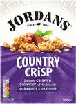 Jordans Country Crisp Milk Chocolate & Hazelnut| Breakfast Cereal| Vegetarian | 6 Packs of 500g