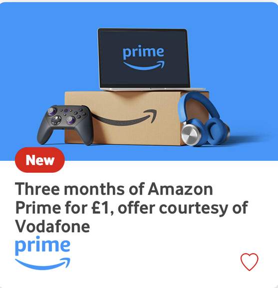 Grab three months of  Prime for £1 through VeryMe