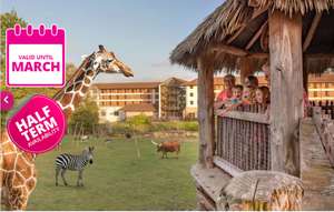 An overnight stay for four (2 adults + 2 children) with entry to Chessington Zoo and SEA LIFE centre + Breakfast (Including Term Time Dates)