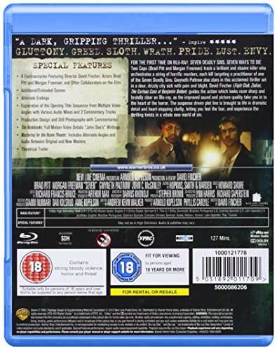 Seven [Blu-ray] [1995] [Region A & B & C]