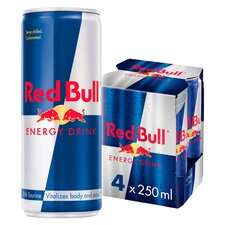 Red Bull Energy Drink 4 X 250Ml for £3.50 Clubcard Price @ Tesco