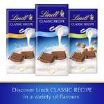 Lindt Classic Recipe Chocolate Bars 125g - Milk / Hazelnut / Crispy (£1.52 Subscribe & Save)