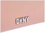 DKNY Women Bryant Credit Card Holder in Sutton Leather Travel Accessory Envelope, Rosewater