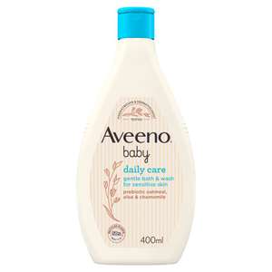 Aveeno Baby Daily Care Gentle Bath & Wash For Sensitive Skin 400ml - Clubcard Price