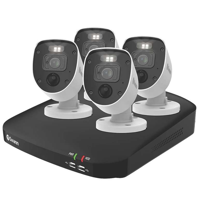 Swann SWDVK-846804-eu 1TB 8-channel 1080P CCTV Kit & 4 Indoor & Outdoor Cameras (907Jt) - £229 @ Screwfix