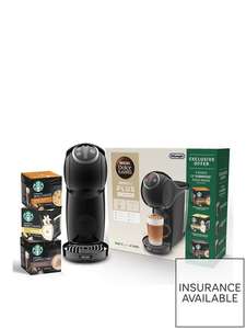 Nescafe Dolce Gusto Genio S Plus by De'Longhi Automatic Coffee Machine with Starbucks Coffee Bundle - Black £69 free collection @ Very