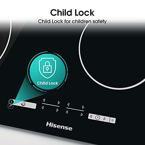 Hisense E6432C Built-In 60Cm Electric Ceramic Hob With Child Lock, Touch Control, Timer Function - Black - £89 @ Amazon | Hotukdeals