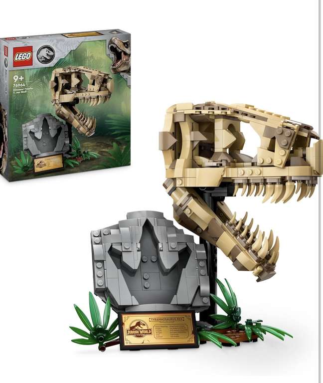 LEGO 76964 Jurassic World Fossil: T-Rex Skull (Free click and reserve at stores - check availability)