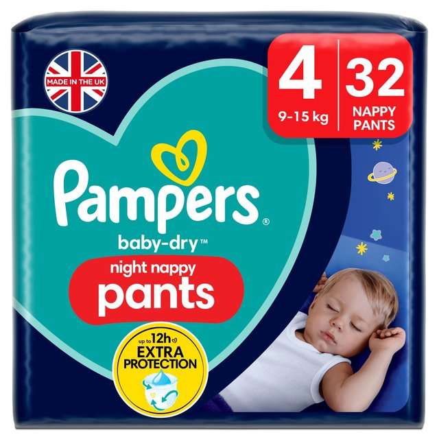 Pampers Baby Dry Night Pants (size 4, 5 and 6)
