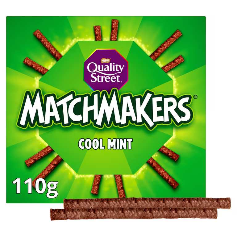 Quality Street Cool Mint / Zingy Orange Matchmakers 110g (Clubcard Price)