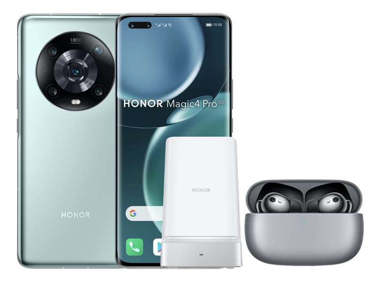 Honor Magic4 Pro 256GB 8GB 5G Mobile Phone + Free 100W Wireless Charger & Earbuds 3 Pro - £639.99 / £609.99 With Trade With Code @ Honor UK