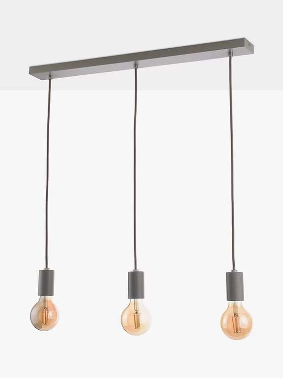 John Lewis ANYDAY Spoke 3 Pendant Diner Ceiling Light (Grey) - £16.50 (Free Click & Collect) @ John Lewis & Partners