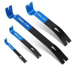 SHALL 4-Piece Flat Pry Bar Set -15" 10" 7.5" 5.5" w/voucher - Sold by SHALL Tools EU / FBA