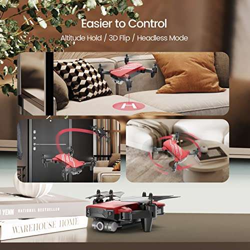 DEERC D20 Mini Drone for Kids with 720P HD FPV Camera - w/Voucher & Code, Sold By Holy Stone UK FBA