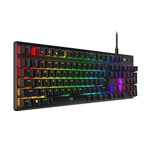 HyperX Alloy Origins – Mechanical Gaming Keyboard Red Linear switches US layout £59.49 @ Amazon