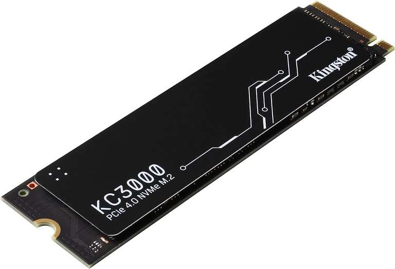 2TB - Kingston KC3000 PCIe Gen 4 x4 NVMe SSD - 7000MB/s, 3D TLC, 2GB Dram Cache, 1600 TBW (PS5 Compatible)