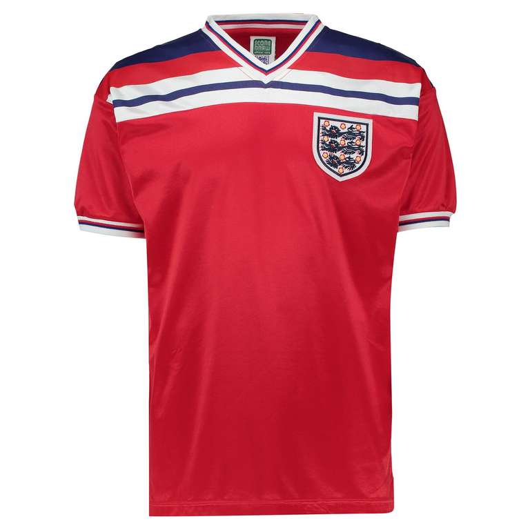 Retro England away kit (1982) £18 +£4.99 delivery @ Sports Direct